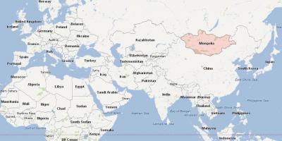 Mapa Mongolska mapa asie