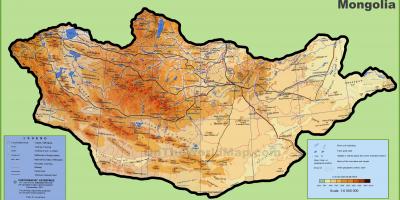 Mongolsko mapa umístění